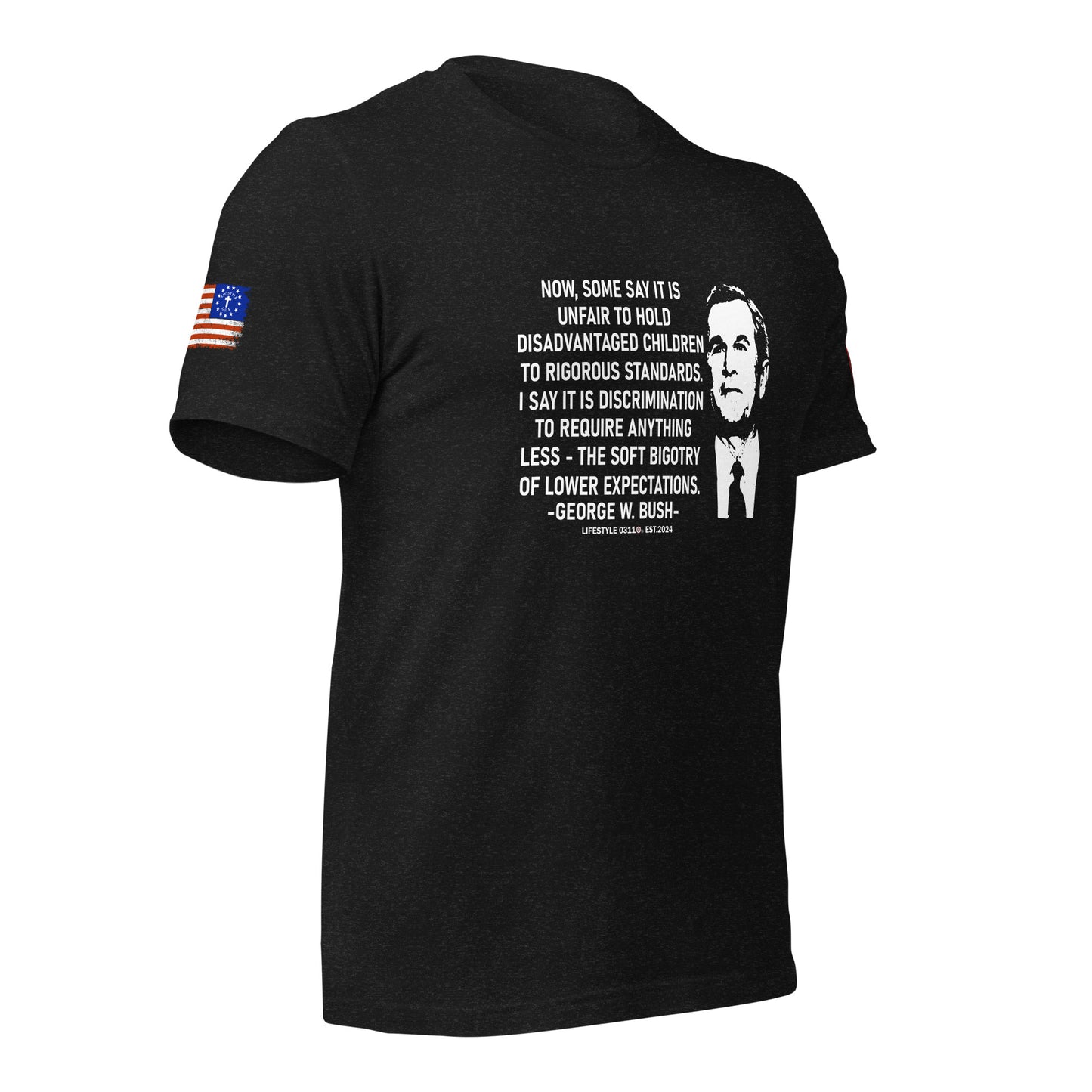 George W Bush Disadvantaged children Unisex t-shirt