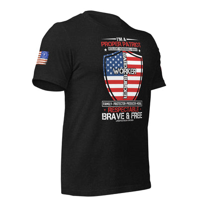 Proper Patriot Unisex t-shirt