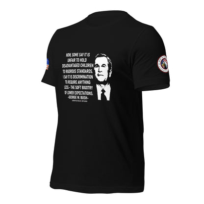 George W Bush Disadvantaged children Unisex t-shirt