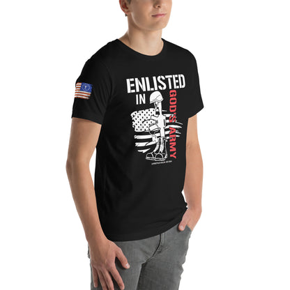 Enlisted in Gods Army Unisex t-shirt