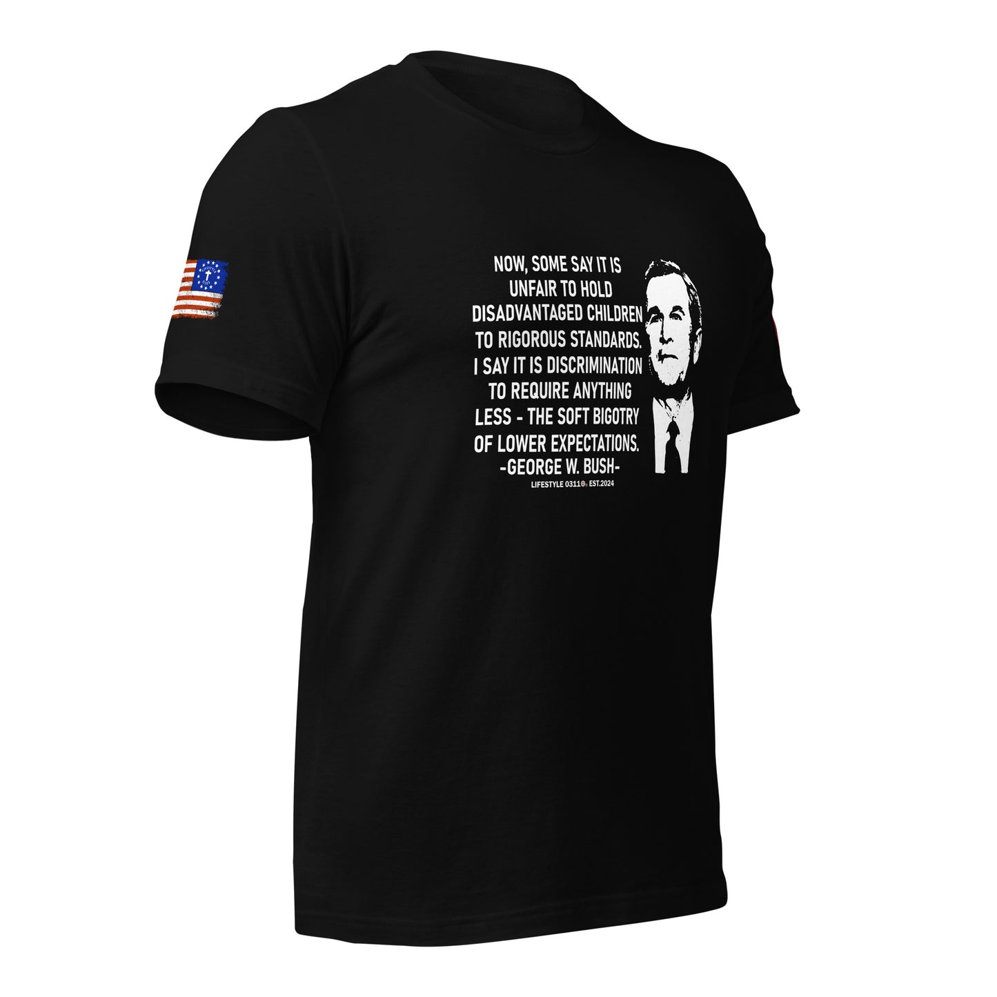 George W Bush Disadvantaged children Unisex t-shirt