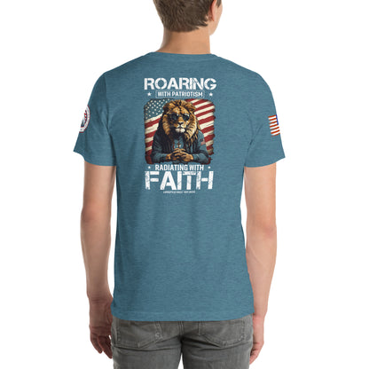 Roaring With Patriotism Unisex t-shirt