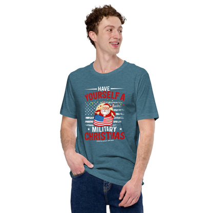 Military Christmas Santa  Unisex t-shirt