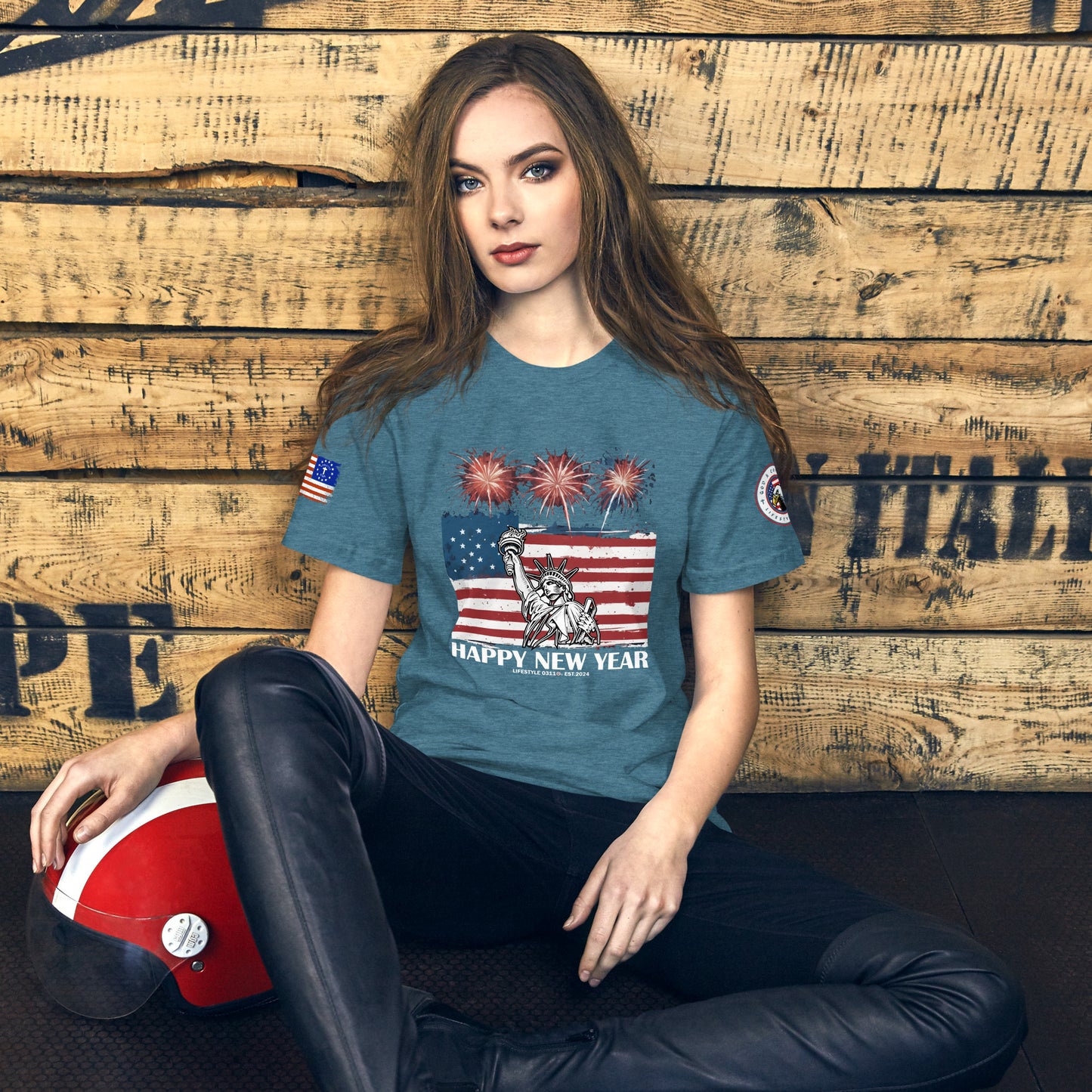 Happy New Year Liberty  Unisex T-shirt