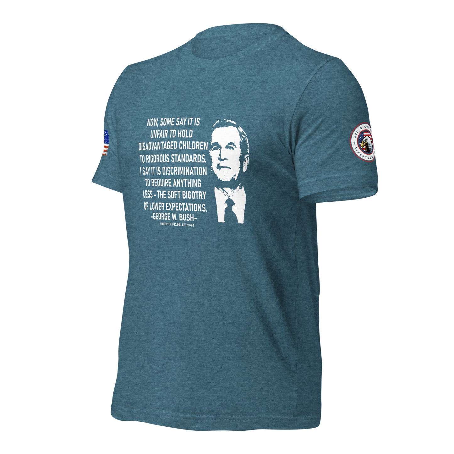 George W Bush Disadvantaged children Unisex t-shirt