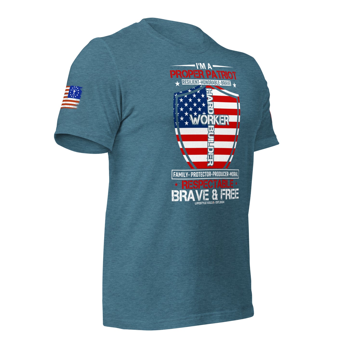 Proper Patriot Unisex t-shirt