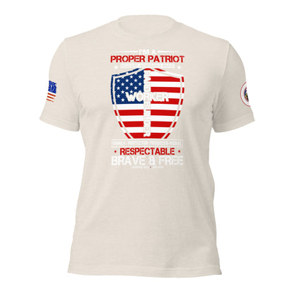 Proper Patriot Unisex t-shirt