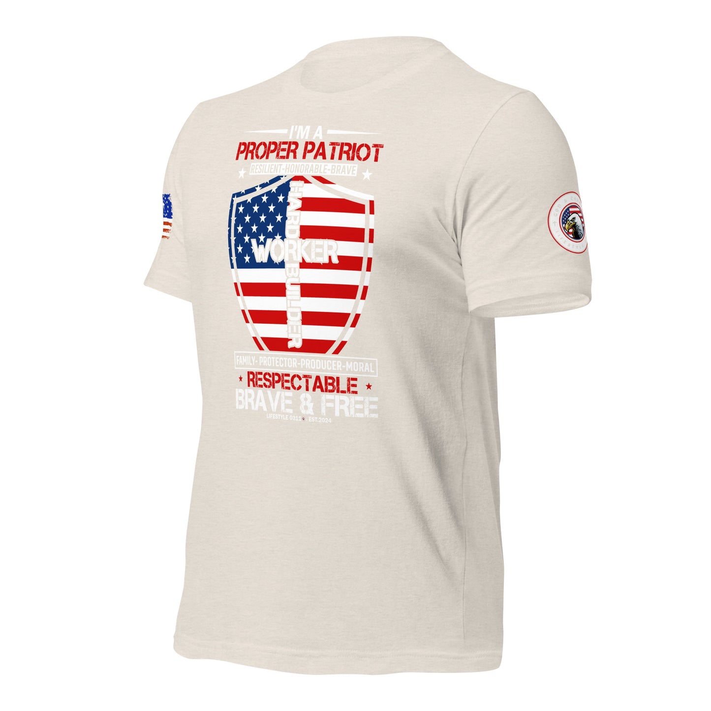 Proper Patriot Unisex t-shirt