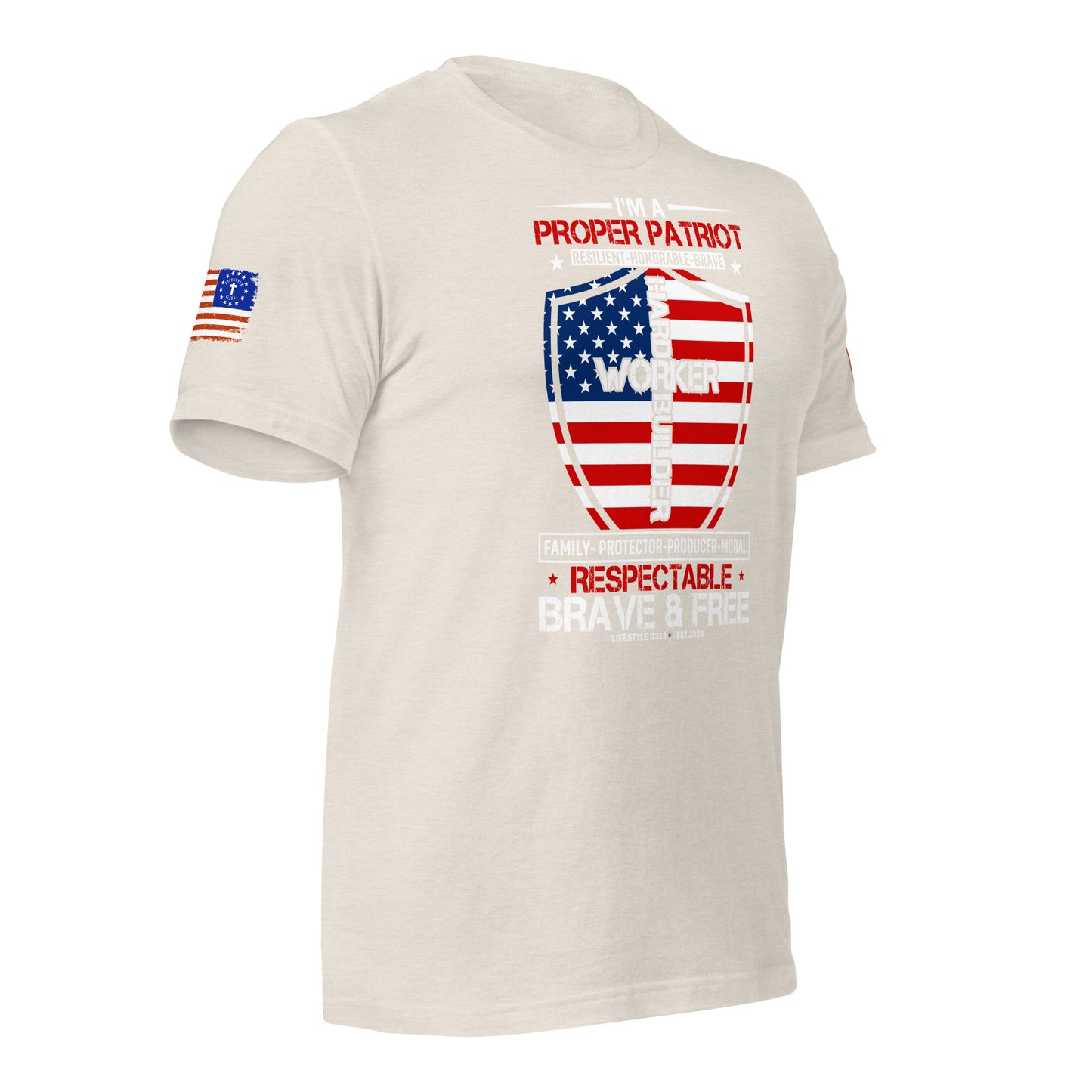 Proper Patriot Unisex t-shirt