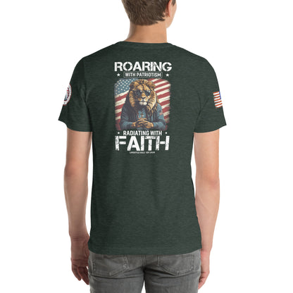 Roaring With Patriotism Unisex t-shirt