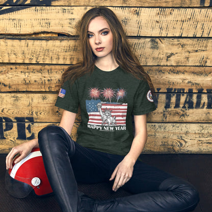 Happy New Year Liberty  Unisex T-shirt