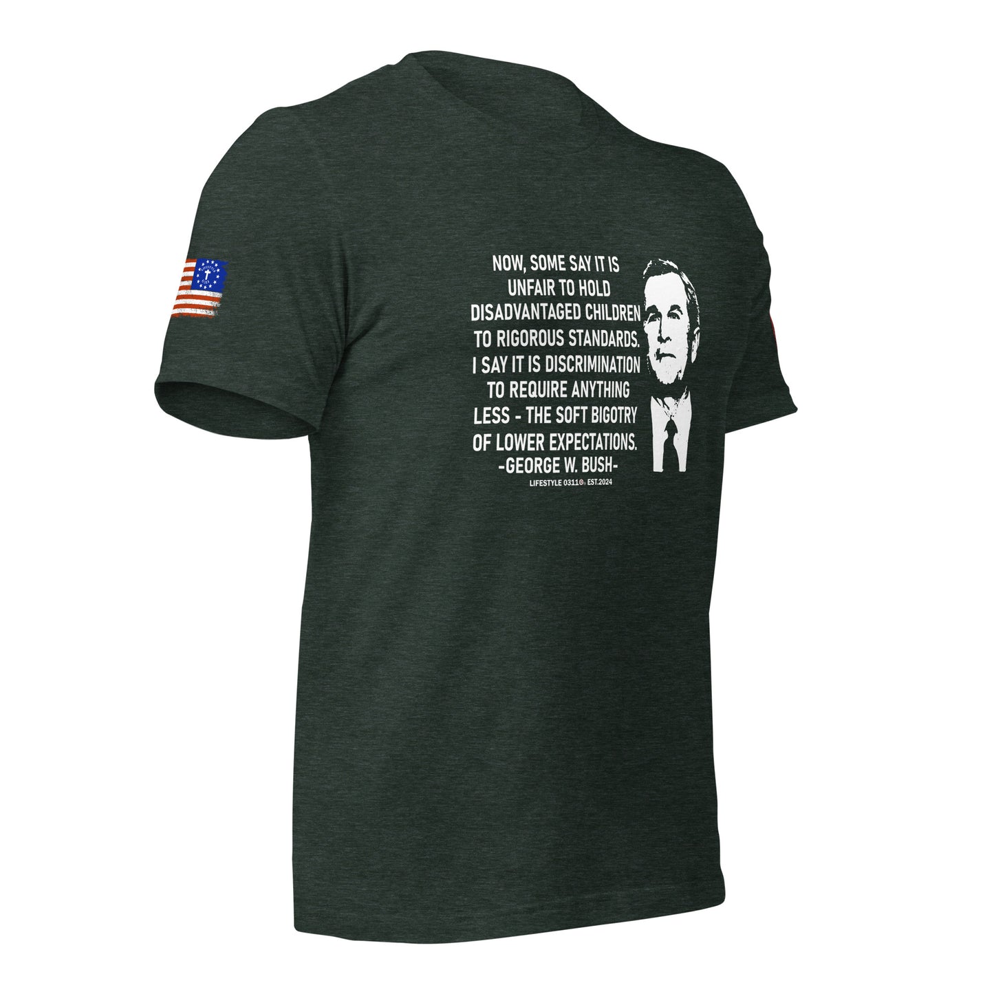 George W Bush Disadvantaged children Unisex t-shirt