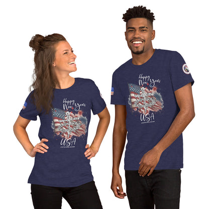 Happy New Year USA Unisex t-shirt