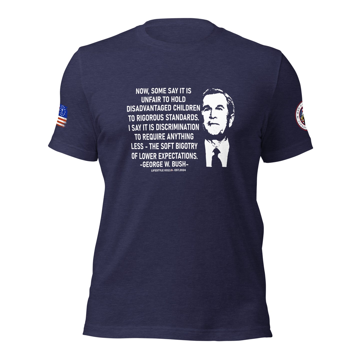 George W Bush Disadvantaged children Unisex t-shirt