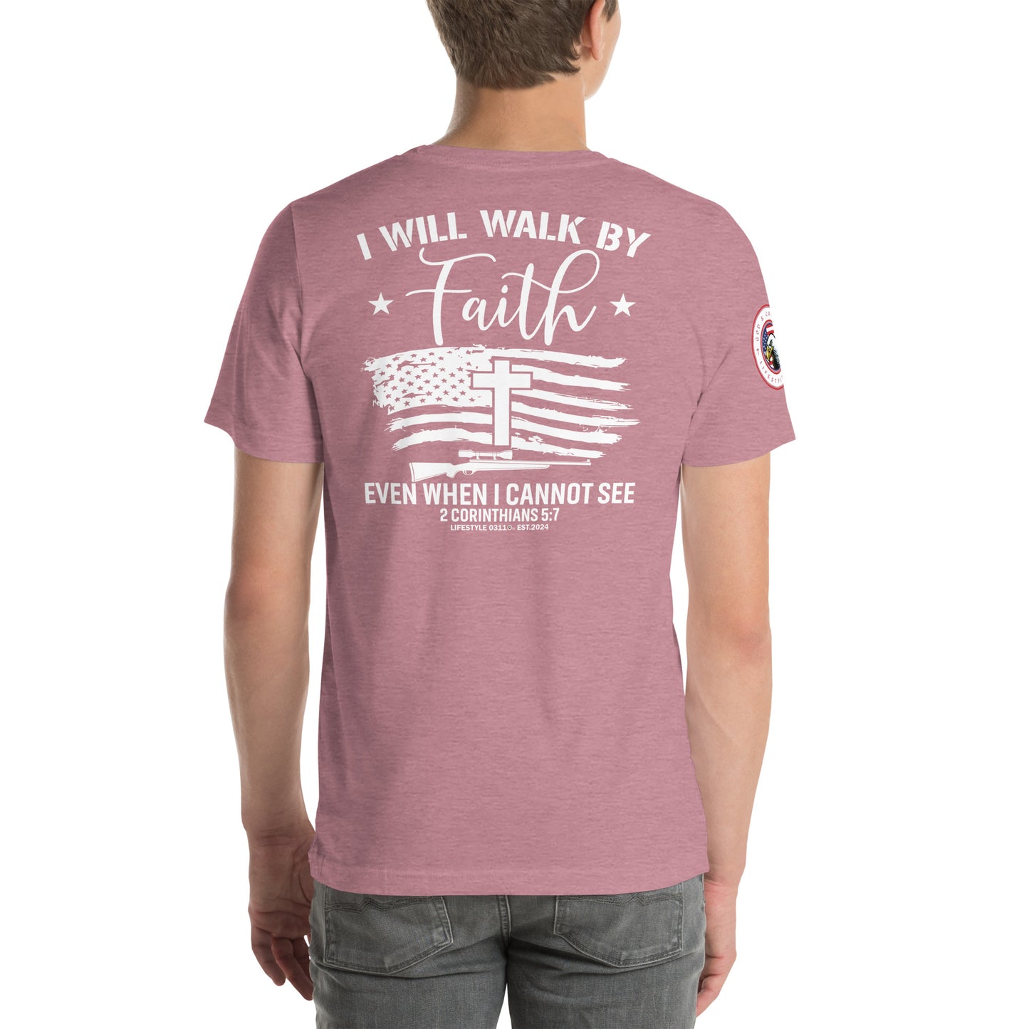 I Will Walk by Faith Unisex t-shirt