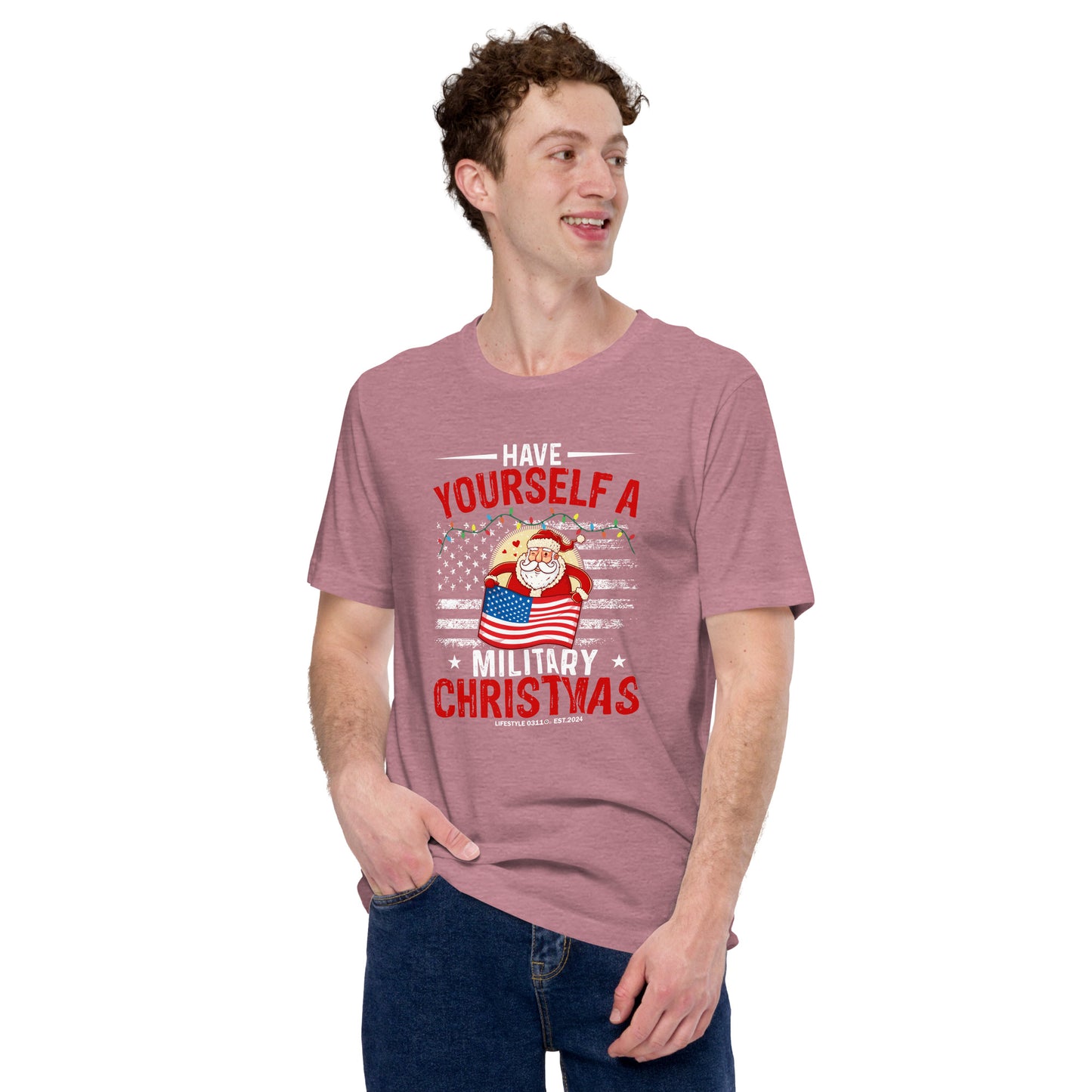 Military Christmas Santa  Unisex t-shirt