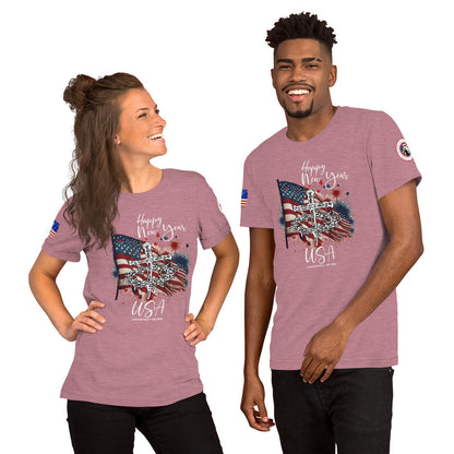 Happy New Year USA Unisex t-shirt