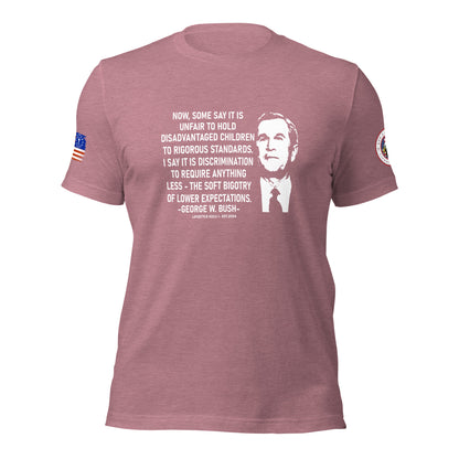 George W Bush Disadvantaged children Unisex t-shirt