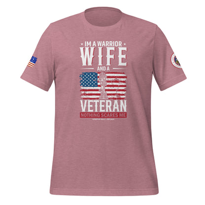 Wife, Worrier & Veteran  Unisex t-shirt