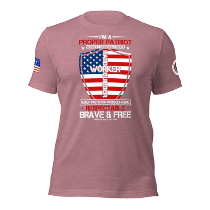 Proper Patriot Unisex t-shirt