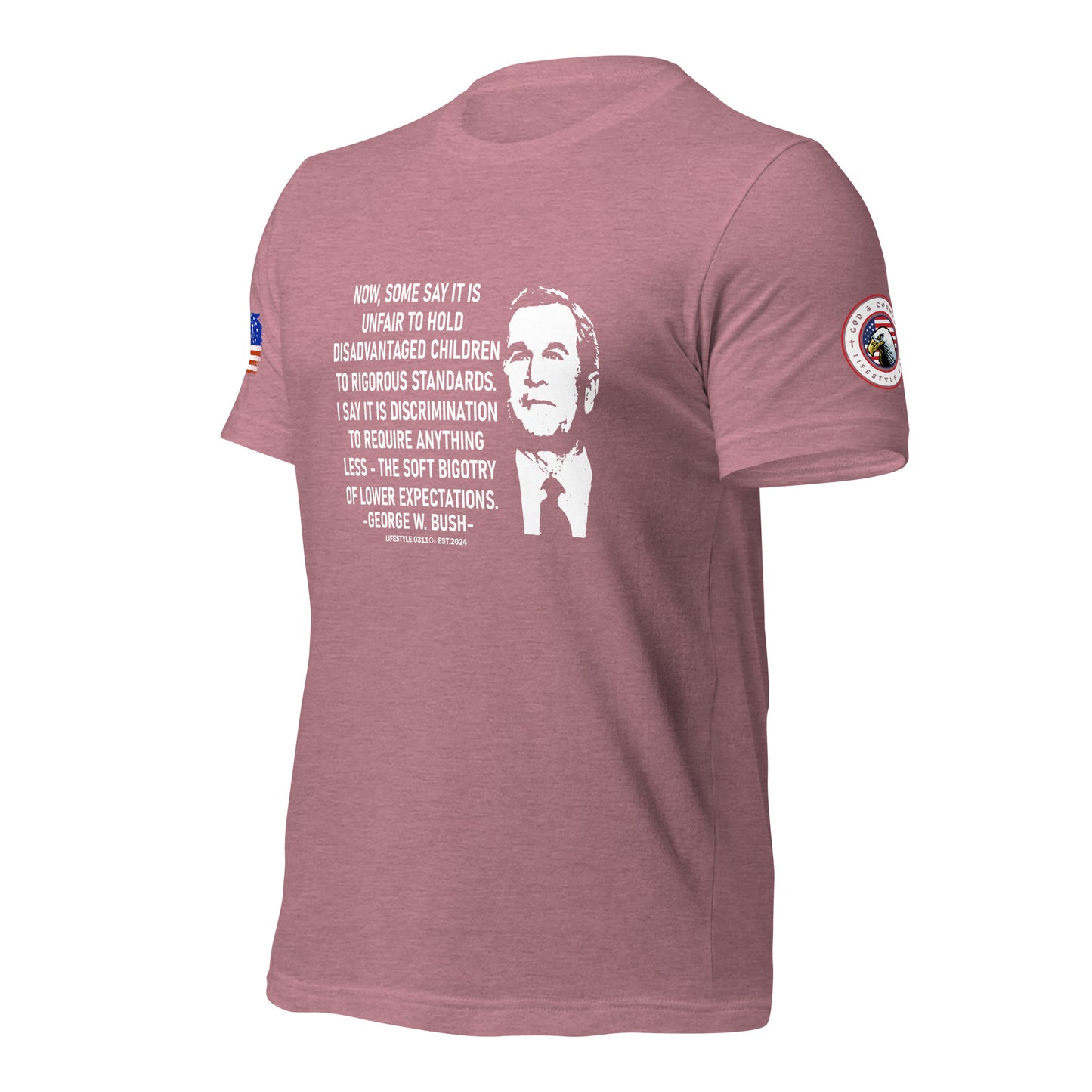 George W Bush Disadvantaged children Unisex t-shirt