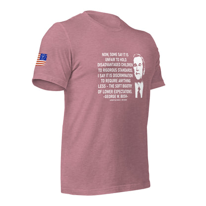 George W Bush Disadvantaged children Unisex t-shirt