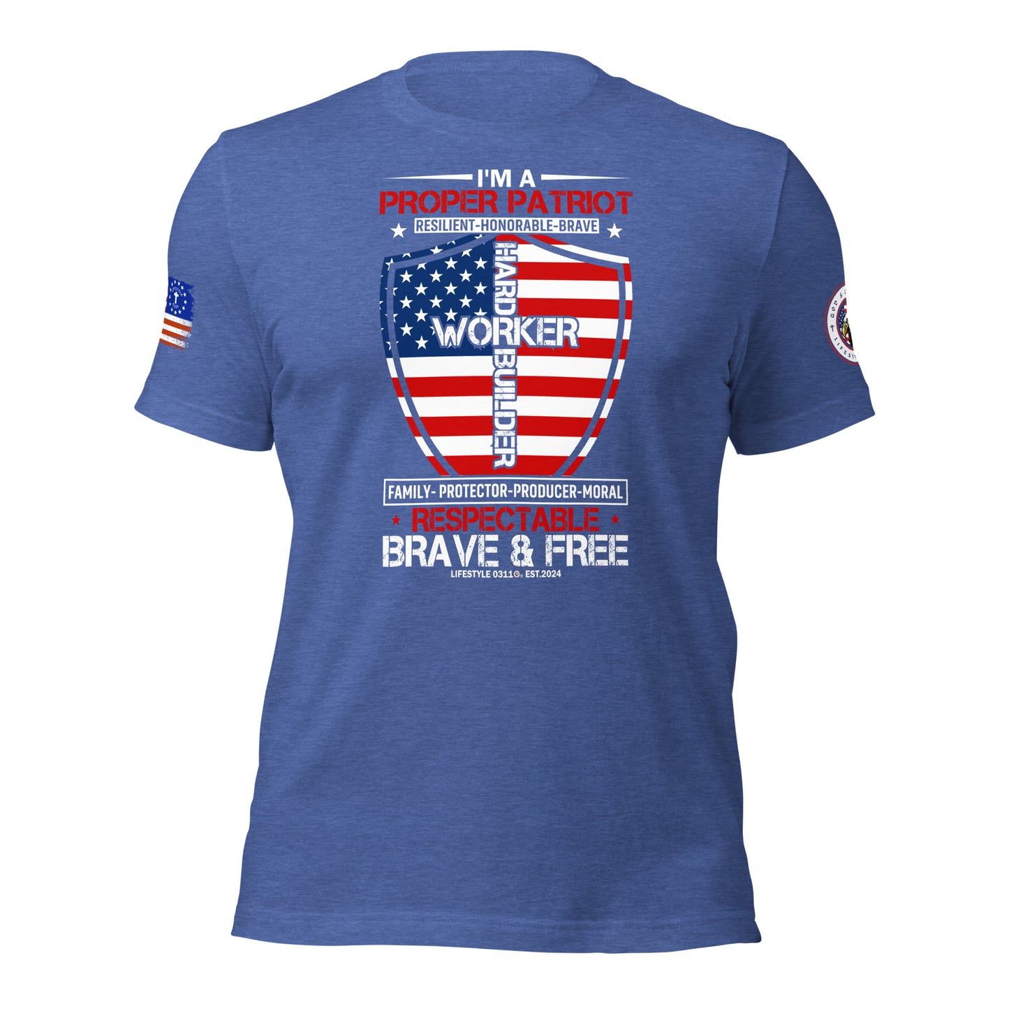 Proper Patriot Unisex t-shirt