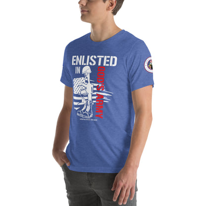 Enlisted in Gods Army Unisex t-shirt