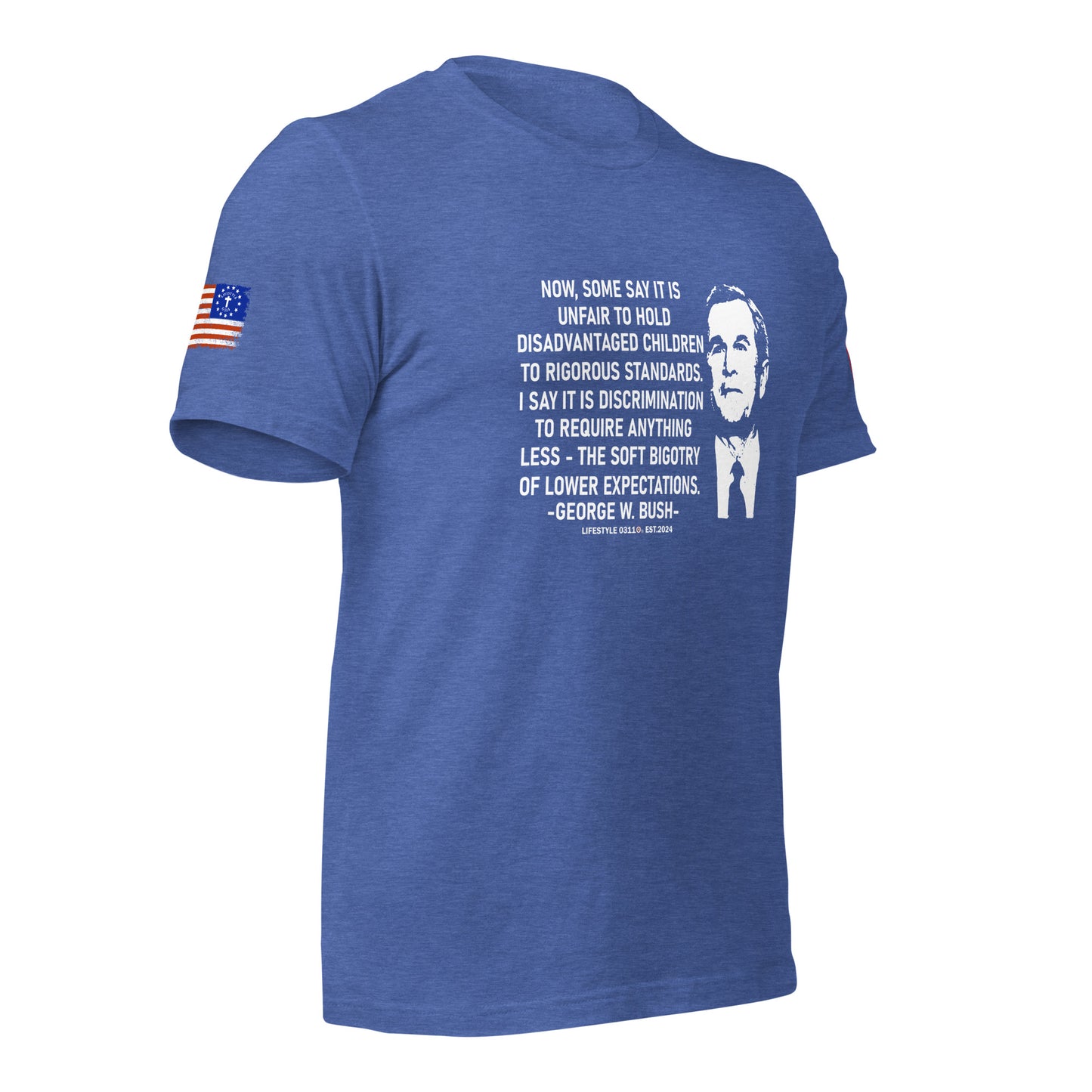 George W Bush Disadvantaged children Unisex t-shirt