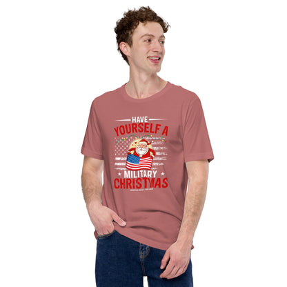 Military Christmas Santa  Unisex t-shirt