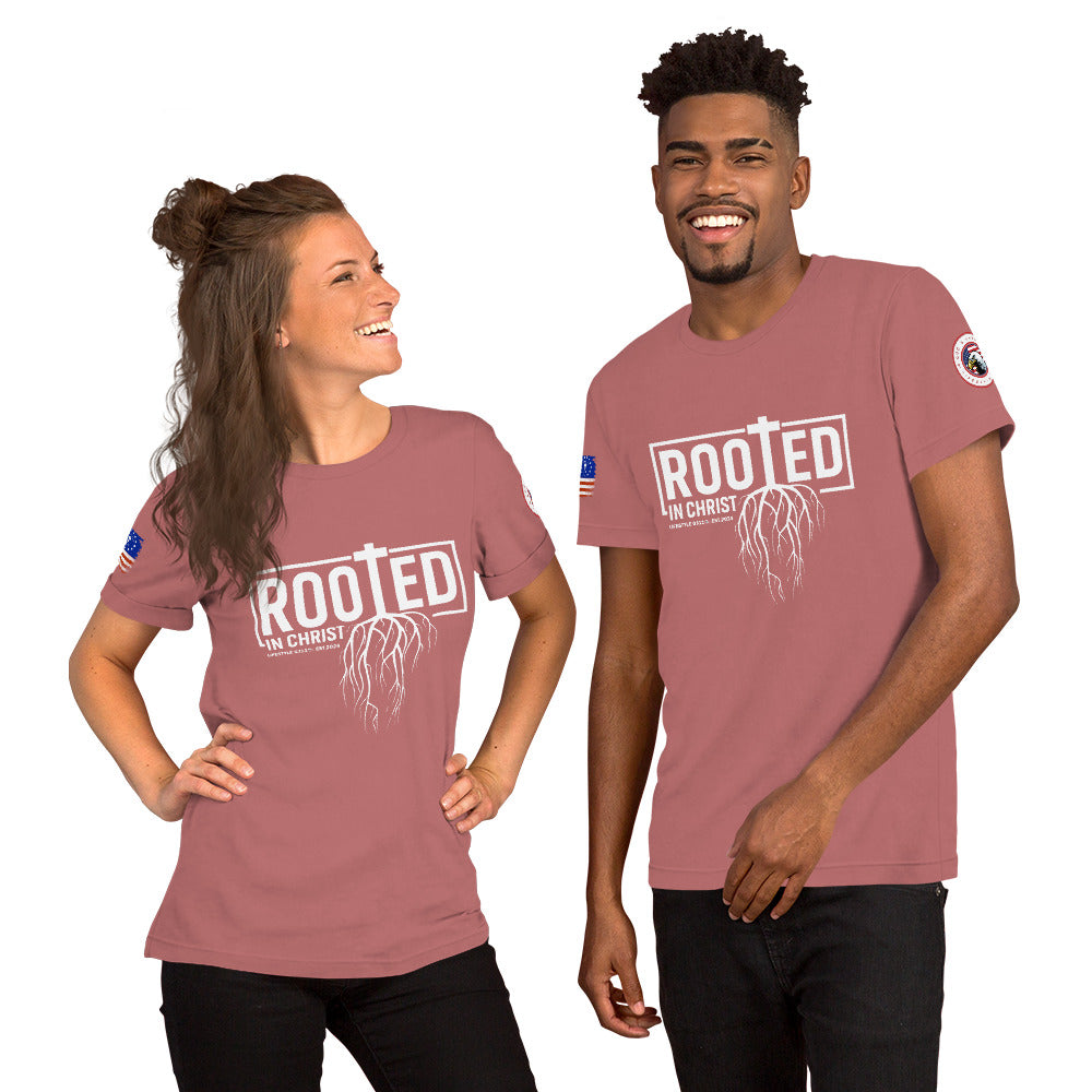 Rooted in Christ Unisex t-shirt