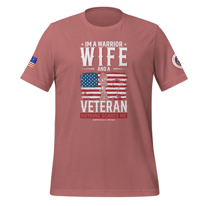 Wife, Worrier & Veteran  Unisex t-shirt