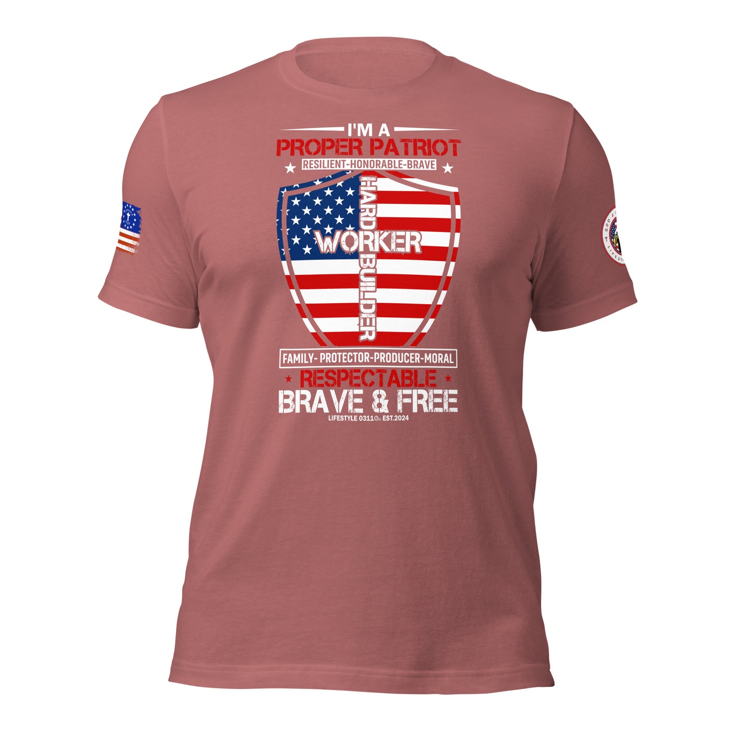 Proper Patriot Unisex t-shirt