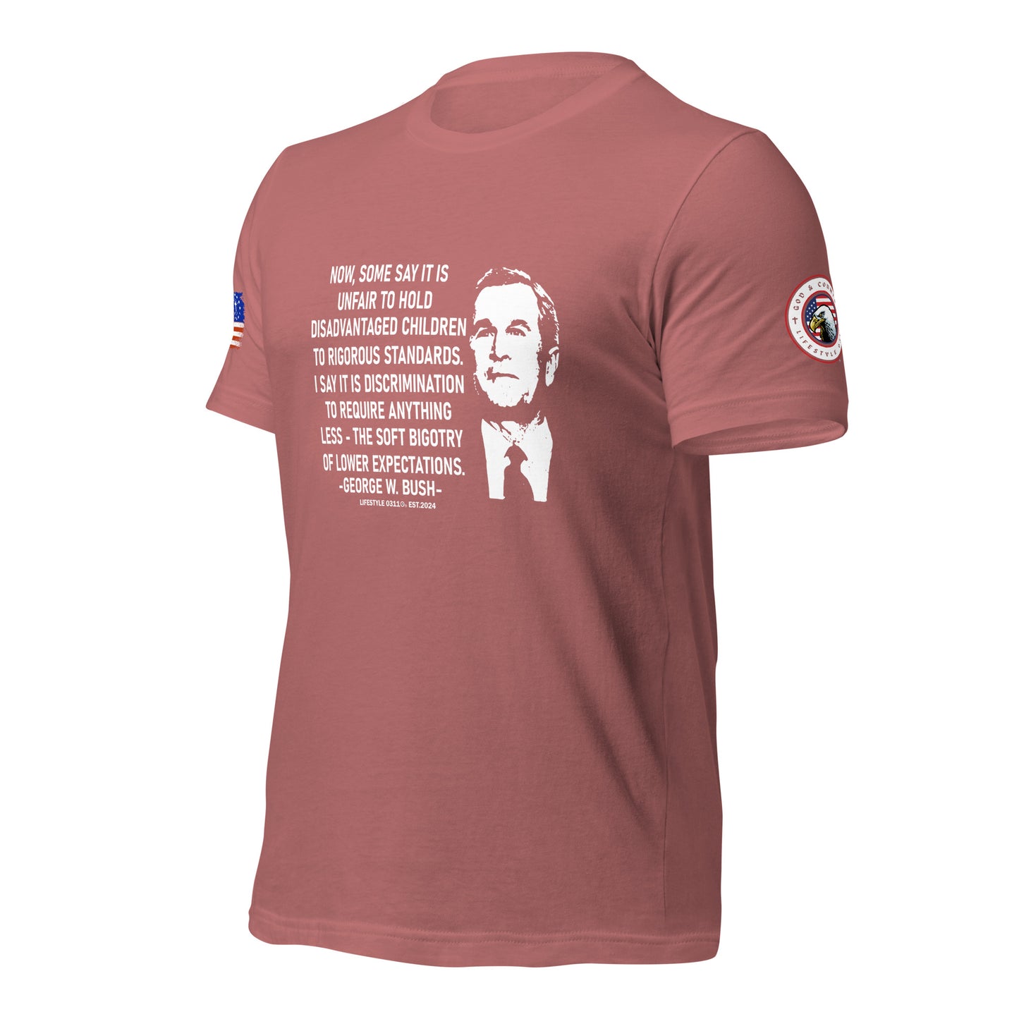 George W Bush Disadvantaged children Unisex t-shirt