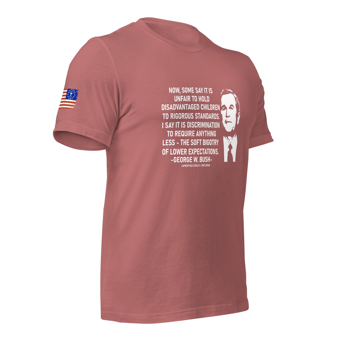 George W Bush Disadvantaged children Unisex t-shirt