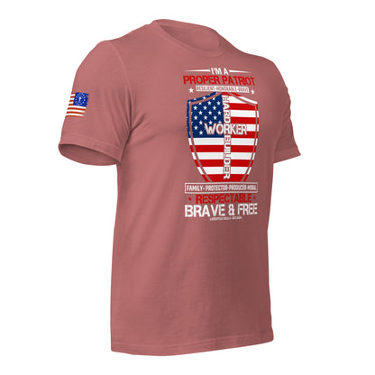 Proper Patriot Unisex t-shirt