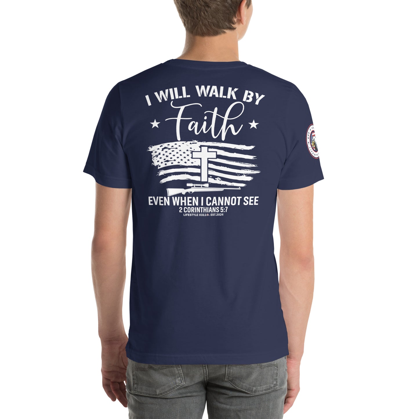 I Will Walk by Faith Unisex t-shirt