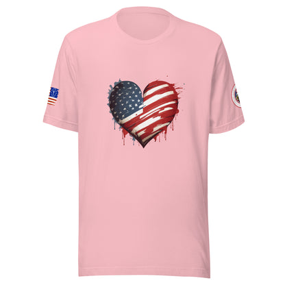 Heart USA Unisex t-shirt