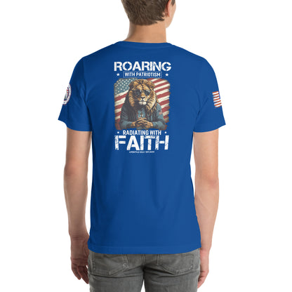 Roaring With Patriotism Unisex t-shirt