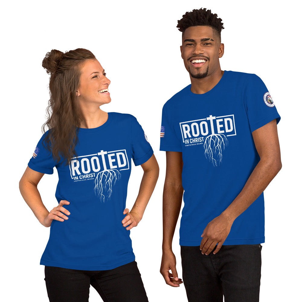 Rooted in Christ Unisex t-shirt