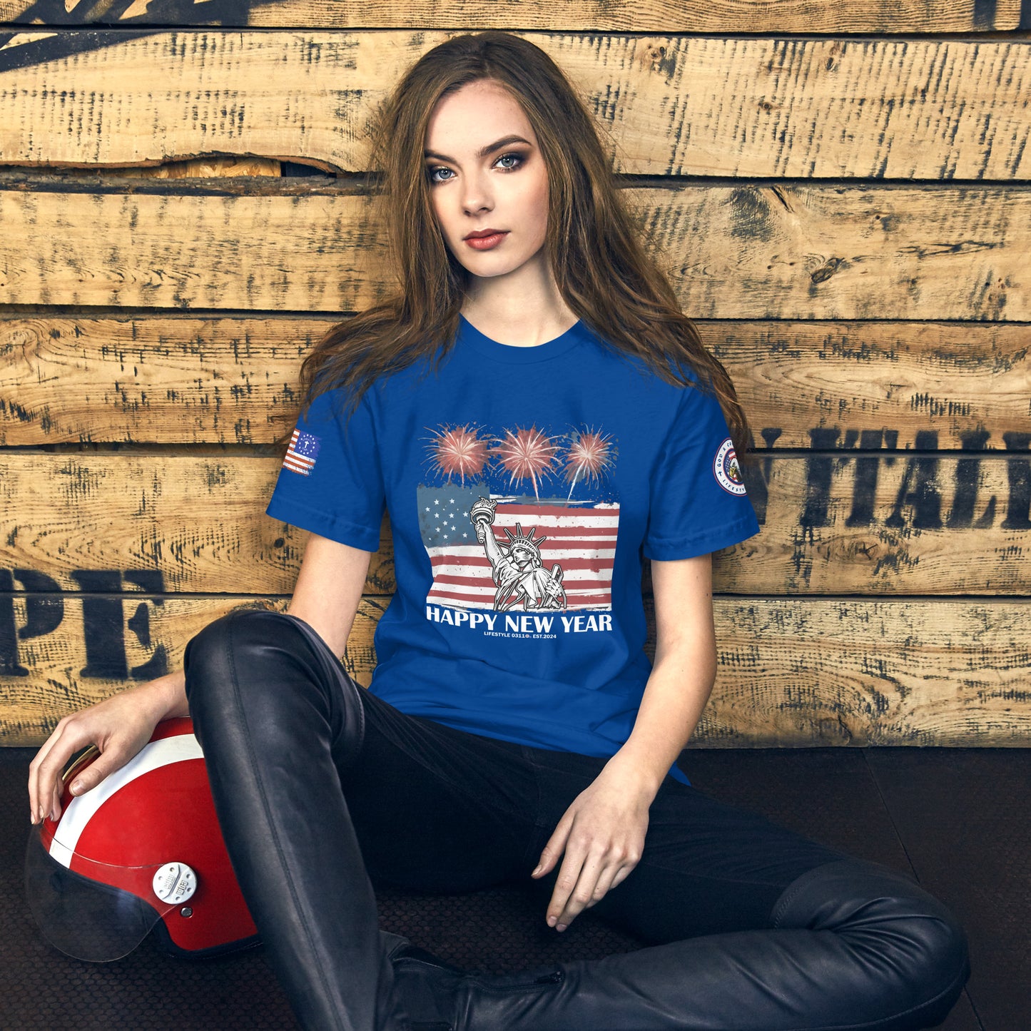 Happy New Year Liberty  Unisex T-shirt