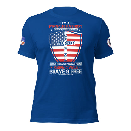 Proper Patriot Unisex t-shirt